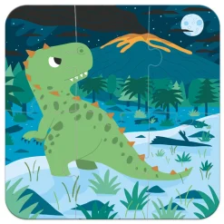 Set De 4 Puzzles Evolutivos: Dinosaurios