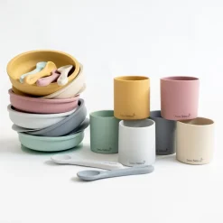 Set De Alimentacion Nordic Mix Gris Azulado