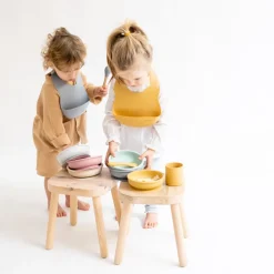 Set De Alimentacion Nordic Mix Gris Azulado