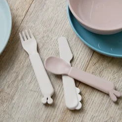 Set De Cubiertos Deer Friends Rosa
