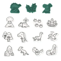 Stampinoo Set De 15 Tampones Dinos