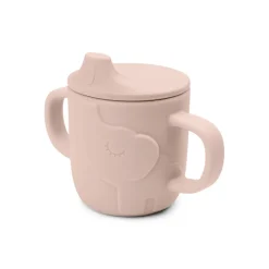 Taza De Aprendizaje Con Asas Silicona Rosa