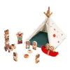 Tribu De Indios Con Tipi