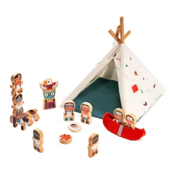Tribu De Indios Con Tipi